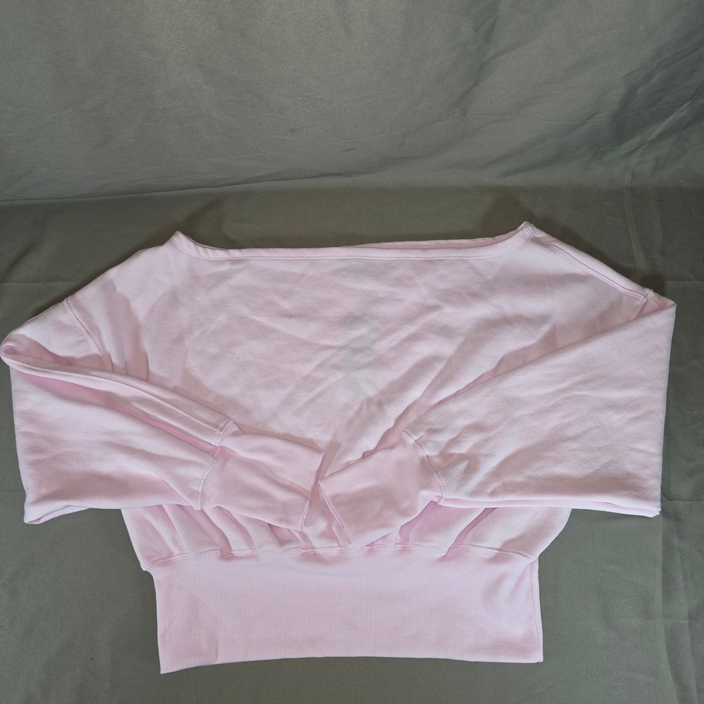 Wild Fable Womens Modern Pink Off The Shoulder Fleece Sweatshirt L 331 11 5175
